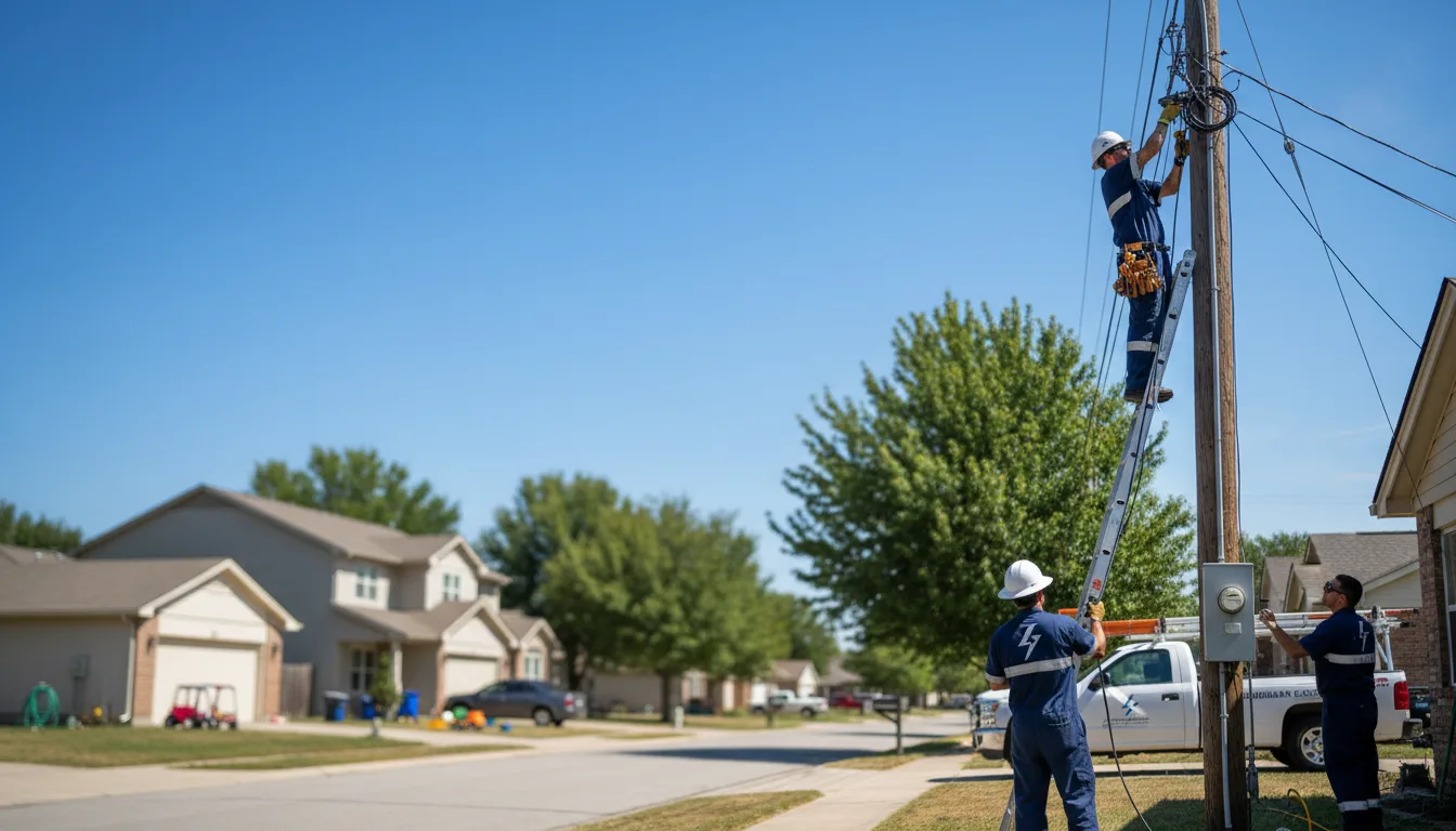 Residential electrician providing installation services in Upsala, MN